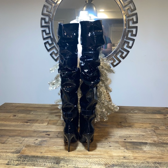 Tom Ford Patent Leather Knee. Boots - Picture 5 of 8